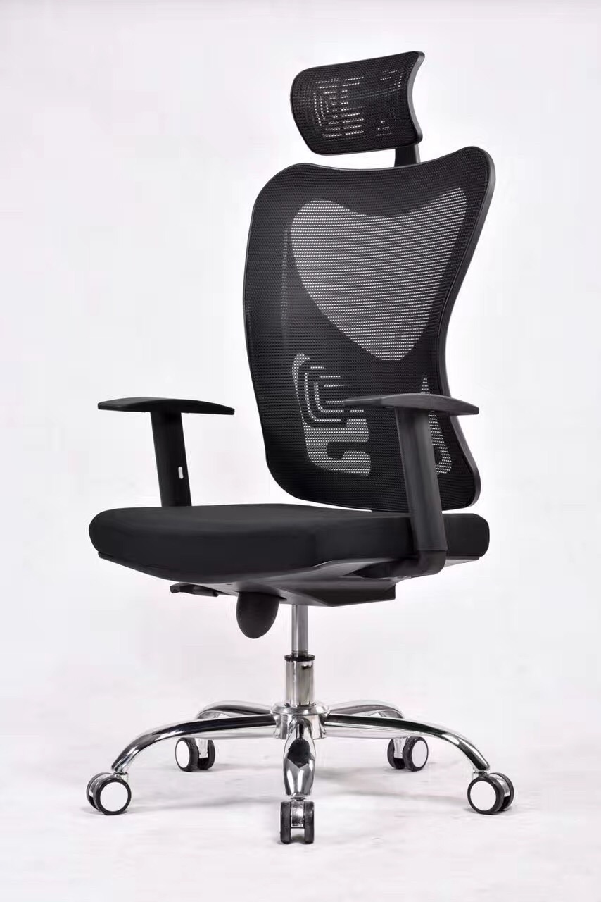 Armrest Contolling High Grade Ergonomic Office Chair In Full Mesh Finish