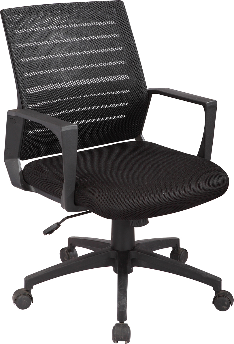 Modern swivel low back office managerial mesh computer chair with PP armrest 