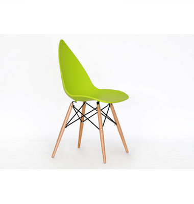 ABS soid wood legs plastic chair