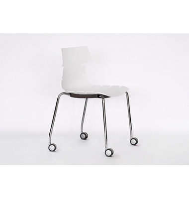 Hot sale China manufacturer plastic chair with wheels