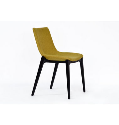 Good quality plastic seat wooden frame plastic dining chair