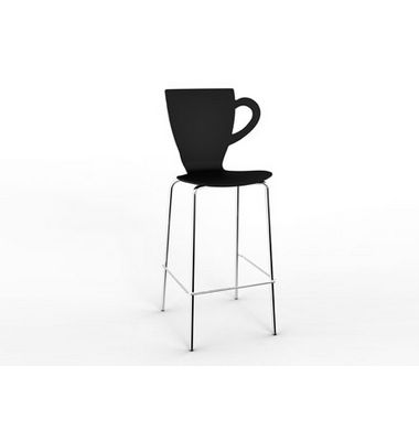 PP plastic chair with steel legs