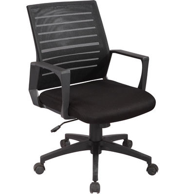 Modern swivel low back office managerial mesh computer chair with PP armrest