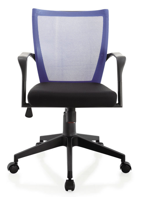 small size staff room ergonomic swivel chair low back plastic fabric computer employee chair -3