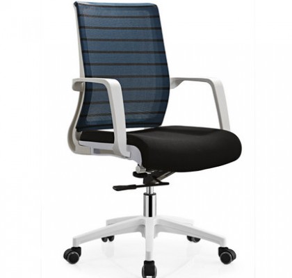 High quality white armrest lifting swivel office chair office staff computer seating