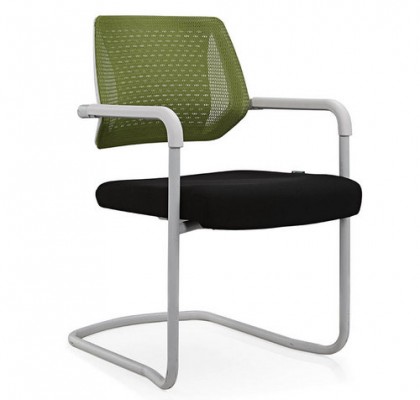 Eurotech Apollo Office Mesh Reception Chair With Sled Base Cantilever Conference Chair