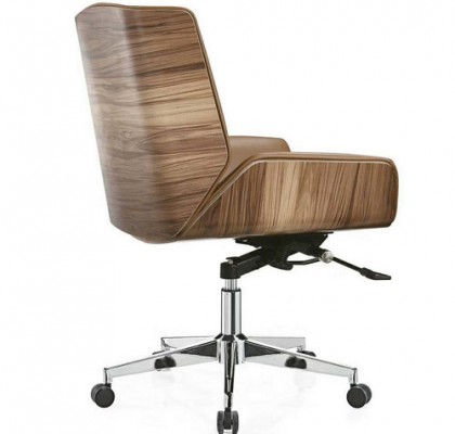 Low Back Office PU Leather Operator Chair Staff Task Swivel Stool