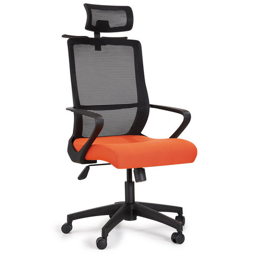 New design plastic revolving black mesh office chair for meeting -2